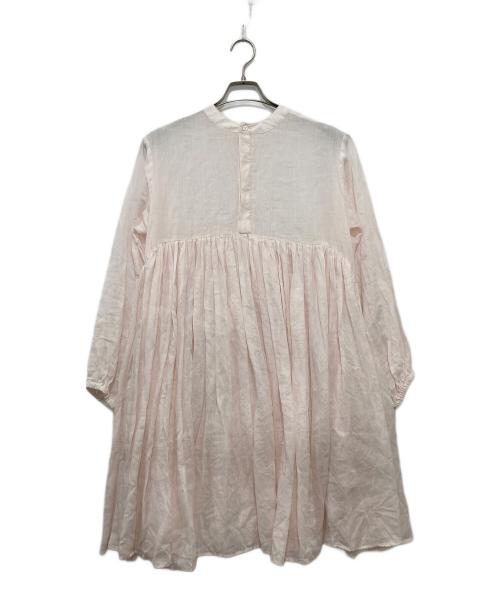 BEARDSLEY（ビアズリー）BEARDSLEY (ビアズリー) ギャザーチュニックワンピース ピンク サイズ:Fの古着・服飾アイテム