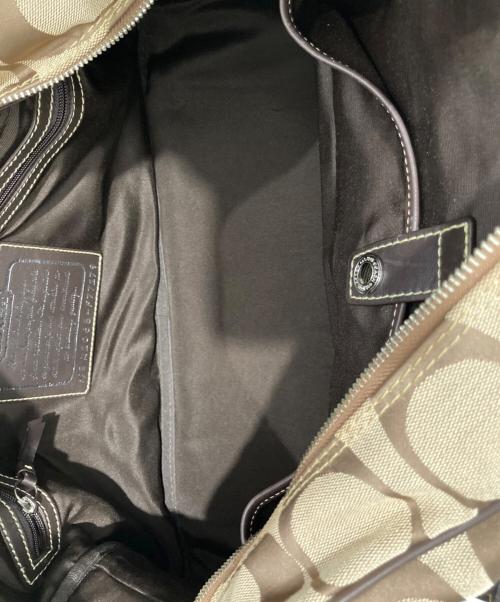 COACH（コーチ）COACH (コーチ) ボストンバッグ ベージュの古着・服飾アイテム