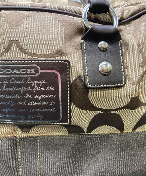 COACH（コーチ）COACH (コーチ) ボストンバッグ ベージュの古着・服飾アイテム