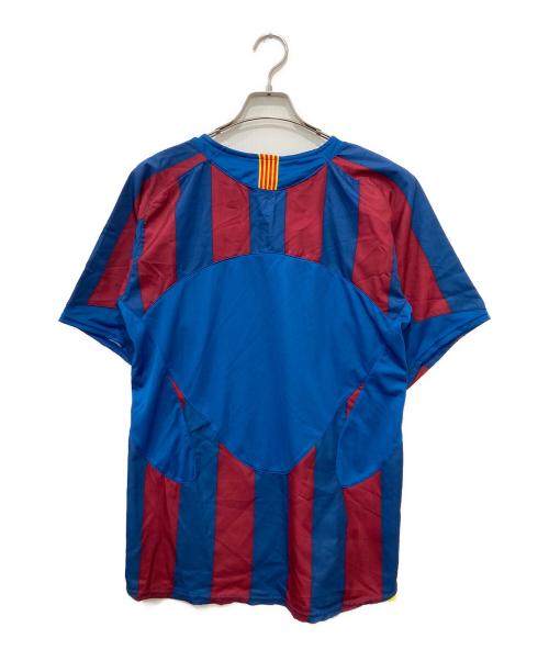 NIKE（ナイキ）NIKE (ナイキ) FC Barcelona 05/06 ゲームシャツ レッド×ブルー サイズ:Mの古着・服飾アイテム