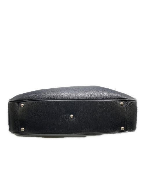 PELLE MORBIDA（ペッレモルビダ）PELLE MORBIDA (ペッレモルビダ) レザーハンドバッグ ネイビーの古着・服飾アイテム