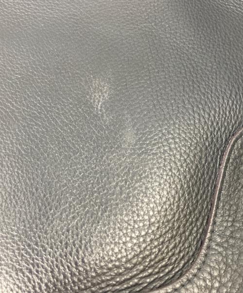 PELLE MORBIDA（ペッレモルビダ）PELLE MORBIDA (ペッレモルビダ) レザーハンドバッグ ネイビーの古着・服飾アイテム