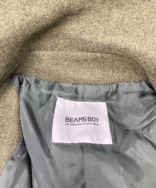 BEAMS BOY（ビームスボーイ）BEAMS BOY (ビームスボーイ) ポリエステル メルトン デタッチ フード コート グリーン サイズ:不明の古着・服飾アイテム