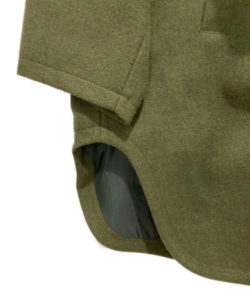 BEAMS BOY（ビームスボーイ）BEAMS BOY (ビームスボーイ) ポリエステル メルトン デタッチ フード コート グリーン サイズ:不明の古着・服飾アイテム