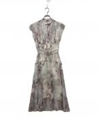 Snidelスナイデル）の古着「プリーツプリントワンピース」｜ピンク