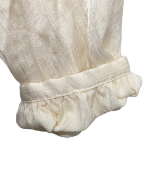 Noble（ノーブル）Noble (ノーブル) シボサテンレイヤースリーブブラウス アイボリー サイズ:-の古着・服飾アイテム