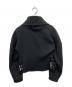 3.1 phillip lim (スリーワンフィリップリム) ツイルバイカージャケット ブラック：8000円