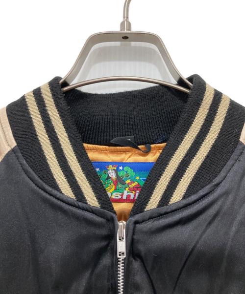 hoshihime（ホシヒメ）hoshihime (ホシヒメ) スカジャン ブラック×ゴールド サイズ:FREEの古着・服飾アイテム