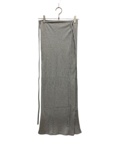 BASERANGE（ベースレンジ）BASERANGE (ベースレンジ) ラップスカート グレー サイズ:XSの古着・服飾アイテム