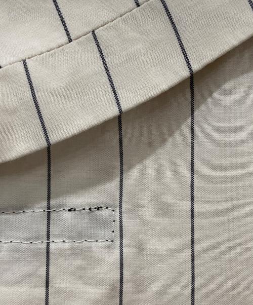 My Beautiful Landlet（マイビューティフルランドレット）My Beautiful Landlet (マイビューティフルランドレット) タイプライタークロスSSトレンチシャツ ベージュの古着・服飾アイテム