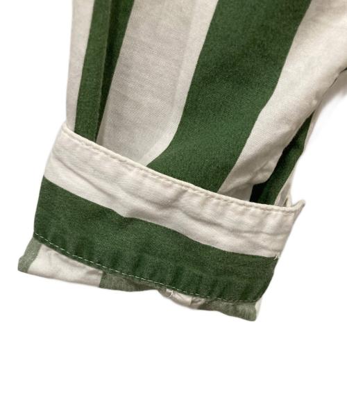 SUNNEI（スンネイ）SUNNEI (スンネイ) ストライプシャツ グリーン×ホワイト サイズ:Sの古着・服飾アイテム