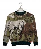 son of the cheese（サノバチーズ））の古着「Horse Knit」｜グリーン