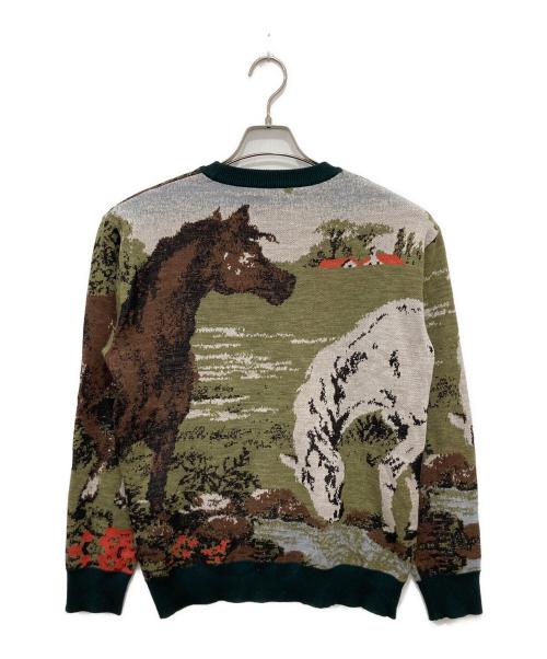 son of the cheese（（サノバチーズ））son of the cheese (（サノバチーズ）) Horse Knit グリーン サイズ:Lの古着・服飾アイテム