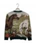 son of the cheese (（サノバチーズ）) Horse Knit グリーン サイズ:L：8000円