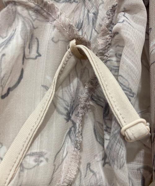 Apuweiser-riche（アプワイザーリッシェ）Apuweiser-riche (アプワイザーリッシェ) ニュアンスフラワープリントワンピース ベージュ サイズ:2の古着・服飾アイテム