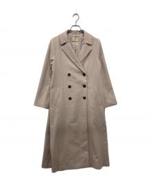 Apuweiser-riche（アプワイザーリッシェ）の古着「バックボリュームベルテッドコート」｜ベージュ