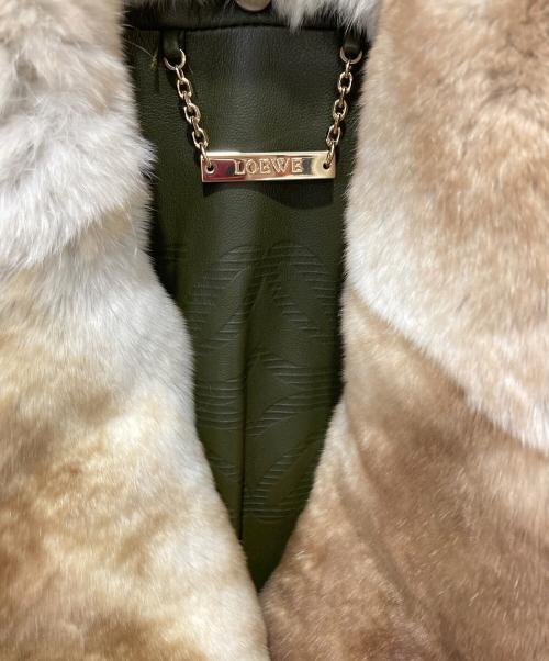 LOEWE（ロエベ）LOEWE (ロエベ) ラムレザーコート グリーン サイズ:40の古着・服飾アイテム