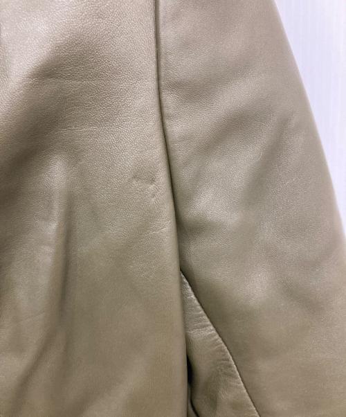 LOEWE（ロエベ）LOEWE (ロエベ) ラムレザーコート グリーン サイズ:40の古着・服飾アイテム