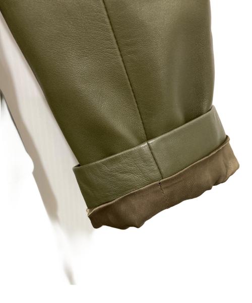 LOEWE（ロエベ）LOEWE (ロエベ) ラムレザーコート グリーン サイズ:40の古着・服飾アイテム