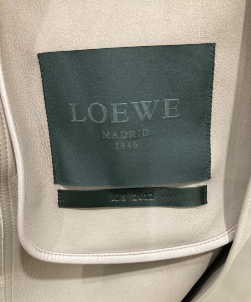 LOEWE（ロエベ）LOEWE (ロエベ) ラムレザーコート ピンク サイズ:36の古着・服飾アイテム