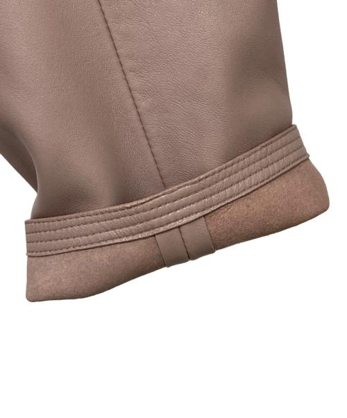 LOEWE（ロエベ）LOEWE (ロエベ) ラムレザーコート ピンク サイズ:36の古着・服飾アイテム