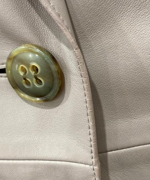 LOEWE（ロエベ）LOEWE (ロエベ) ラムレザーコート ピンク サイズ:36の古着・服飾アイテム