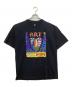 FRUIT OF THE LOOM（フルーツオブザルーム）の古着「プリントTシャツ/Fred Babb ART ｢It's my NATIVE Tongue｣Art Printed T-shirt F」｜ブラック