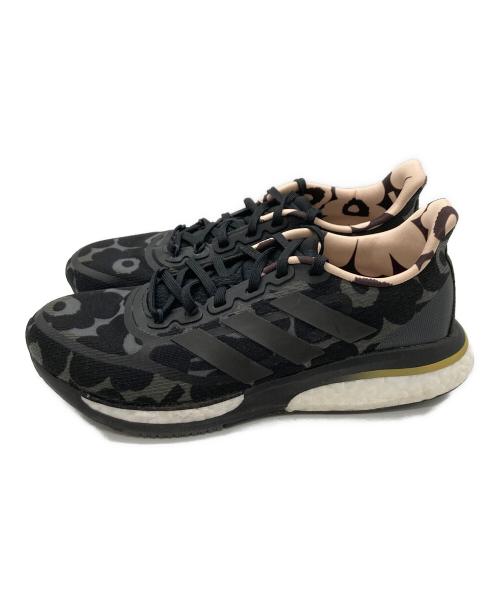 adidas（アディダス）adidas (アディダス) marimekko (マリメッコ) SUPERNOVA+W×MARIMEKKO ブラック サイズ:23.5ｃｍの古着・服飾アイテム