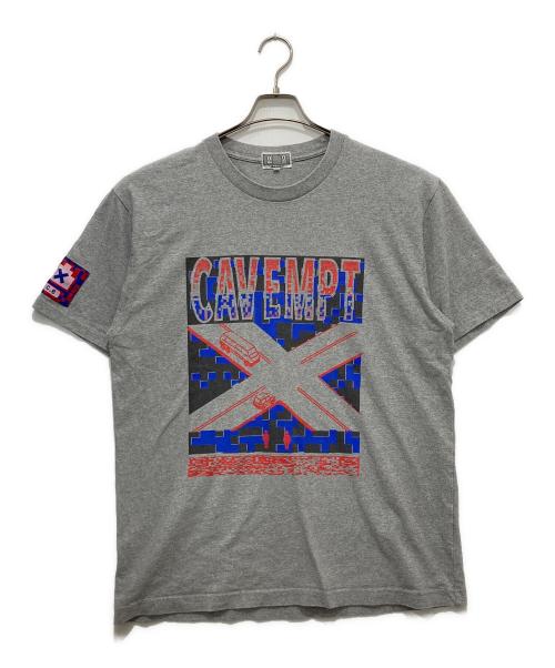 C.E cavempt（シーイー キャベンプト）C.E cavempt (シーイー キャベンプト) プリントTシャツ グレー サイズ:XLの古着・服飾アイテム