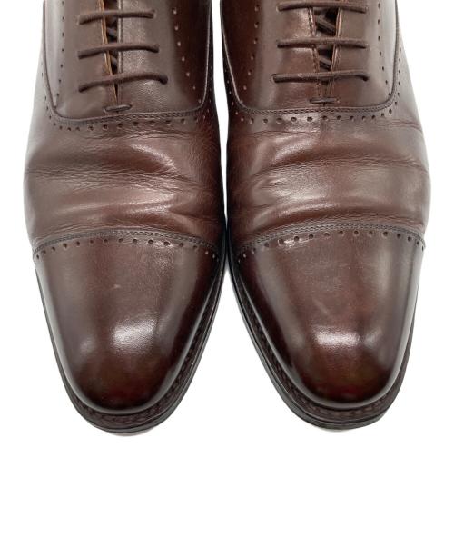 SCOTCH GRAIN（スコッチグレイン）SCOTCH GRAIN (スコッチグレイン) ストレートチップシューズ ブラウン サイズ:26ｃｍの古着・服飾アイテム