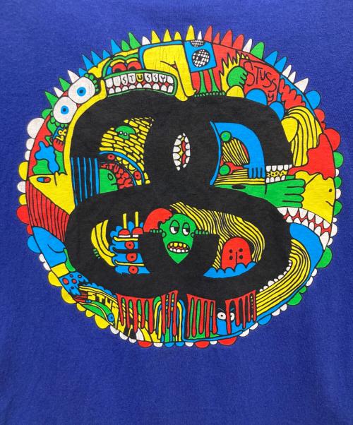 stussy（ステューシー）stussy (ステューシー) プリントTシャツ ネイビー サイズ:Mの古着・服飾アイテム