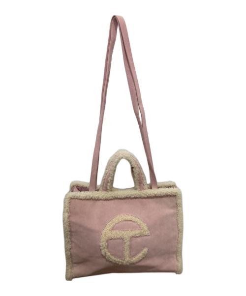 UGG（アグ）UGG (アグ) TELFAR (テルファー) ボア2WAYバッグ ピンクの古着・服飾アイテム