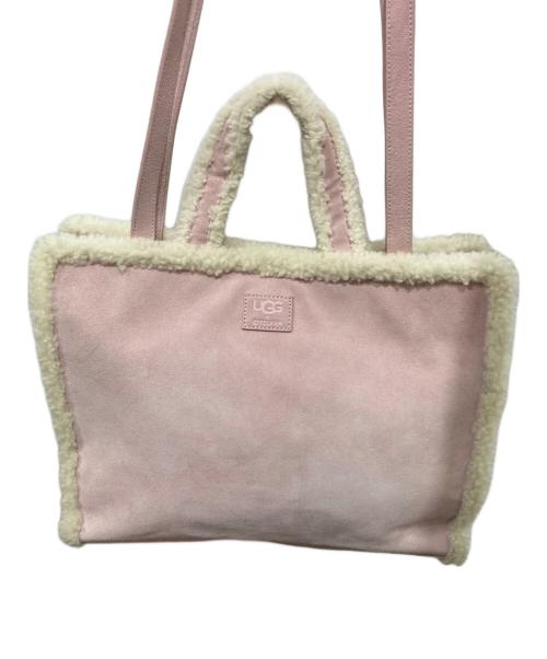 UGG（アグ）UGG (アグ) TELFAR (テルファー) ボア2WAYバッグ ピンクの古着・服飾アイテム