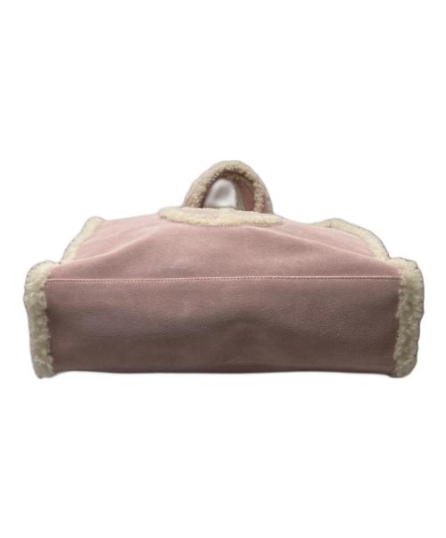 UGG（アグ）UGG (アグ) TELFAR (テルファー) ボア2WAYバッグ ピンクの古着・服飾アイテム