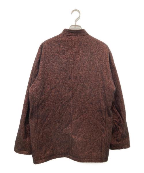 ULTERIOR（アルテリア）ULTERIOR (アルテリア) コットンベビー アルパカ ツイードスタンドカラー ジャケット ブラウン サイズ:3の古着・服飾アイテム