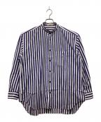ISSEY MIYAKEイッセイミヤケ）の古着「ストライプシャツ」｜ブルー×ホワイト