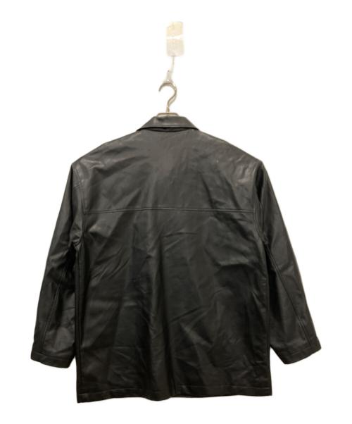 soerte（ソエルテ）soerte (ソエルテ) フェイクレザージャケット ブラック サイズ:2の古着・服飾アイテム