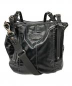 TOD'Sトッズ）の古着「2WAYコーティングショルダーバッグ」｜ブラック