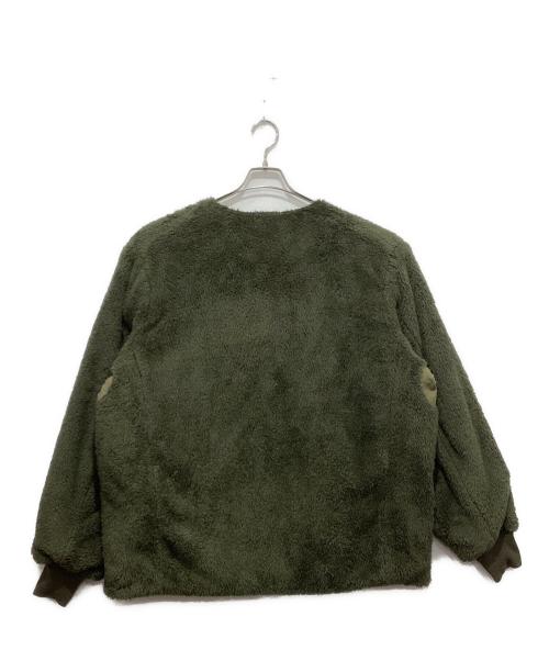 ARMY TWILL（アーミーツイル）ARMY TWILL (アーミーツイル) JOURNAL STANDARD relume (ジャーナルスタンダード レリューム) 別注リバーシブル ノーカラーブルゾン オリーブ サイズ:Lの古着・服飾アイテム