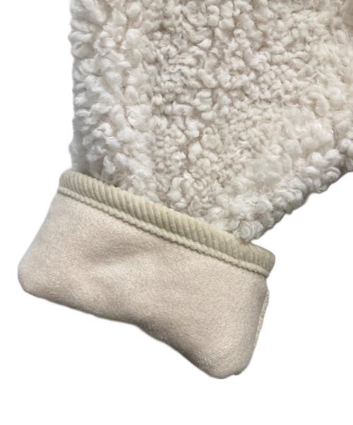 JOURNAL STANDARD relume（ジャーナルスタンダード レリューム）JOURNAL STANDARD relume (ジャーナルスタンダード レリューム) カーリーフェイクムートンVネックジャケット アイボリー サイズ:Freeの古着・服飾アイテム