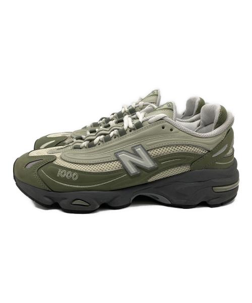 NEW BALANCE（ニューバランス）NEW BALANCE (ニューバランス) ローカットスニーカー/New Balance M1000MEO グリーン×グレー サイズ:27cmの古着・服飾アイテム