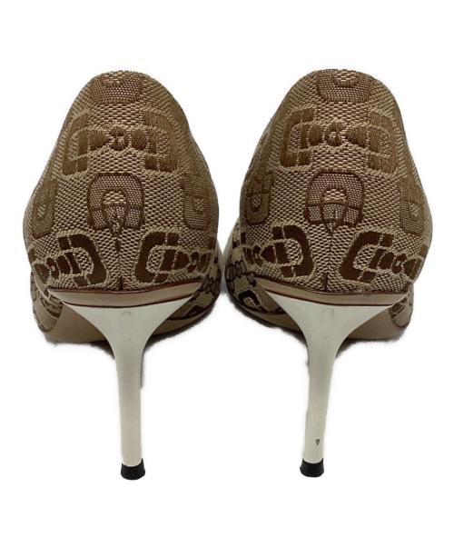 GUCCI（グッチ）GUCCI (グッチ) オープントゥーパンプス ベージュ サイズ:35 1/2の古着・服飾アイテム