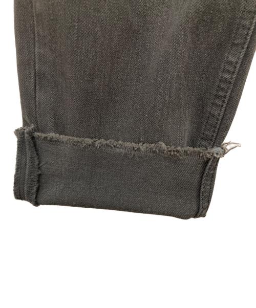 YANUK（ヤヌーク）YANUK (ヤヌーク) 金子綾 (カネコアヤ) ハイライズスリムテーパードパンツ ブラック サイズ:25の古着・服飾アイテム