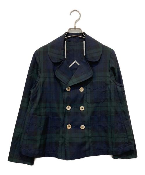 45R（フォーティファイブ・アール）45R (フォーティファイブ・アール) 梳毛ウールのアニーダブルジャケット マルチカラー サイズ:2の古着・服飾アイテム