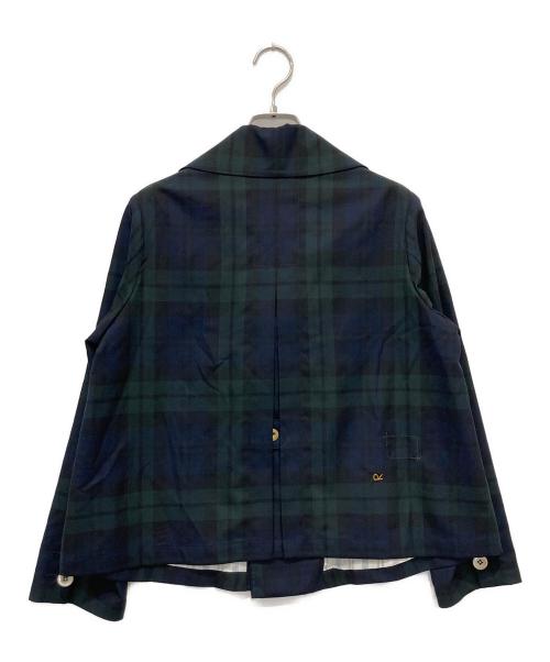 45R（フォーティファイブ・アール）45R (フォーティファイブ・アール) 梳毛ウールのアニーダブルジャケット マルチカラー サイズ:2の古着・服飾アイテム