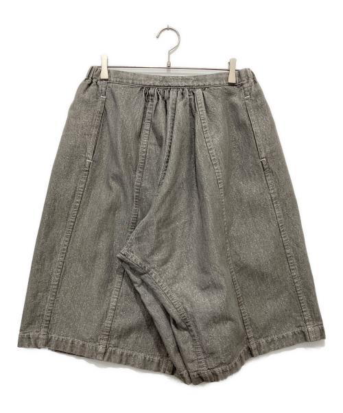 tricot COMME des GARCONS（トリココムデギャルソン）tricot COMME des GARCONS (トリココムデギャルソン) ワイドハーフパンツ グレー×シルバー サイズ:Sの古着・服飾アイテム