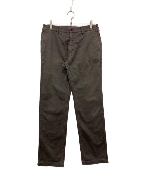 COMME des GARCONS HOMME（コムデギャルソン オム）COMME des GARCONS HOMME (コムデギャルソン オム) ピンクステッチコットンパンツ グレー サイズ:Mの古着・服飾アイテム