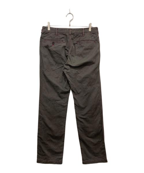 COMME des GARCONS HOMME（コムデギャルソン オム）COMME des GARCONS HOMME (コムデギャルソン オム) ピンクステッチコットンパンツ グレー サイズ:Mの古着・服飾アイテム