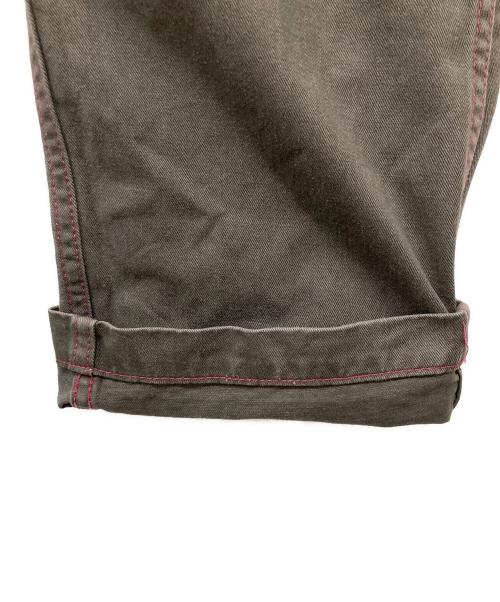 COMME des GARCONS HOMME（コムデギャルソン オム）COMME des GARCONS HOMME (コムデギャルソン オム) ピンクステッチコットンパンツ グレー サイズ:Mの古着・服飾アイテム