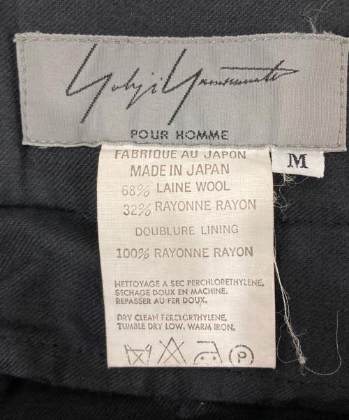 Yohji Yamamoto pour homme（ヨウジヤマモト プールオム）Yohji Yamamoto pour homme (ヨウジヤマモト プールオム) ツータックウールレーヨンパンツ/97SS ブラック サイズ:Mの古着・服飾アイテム